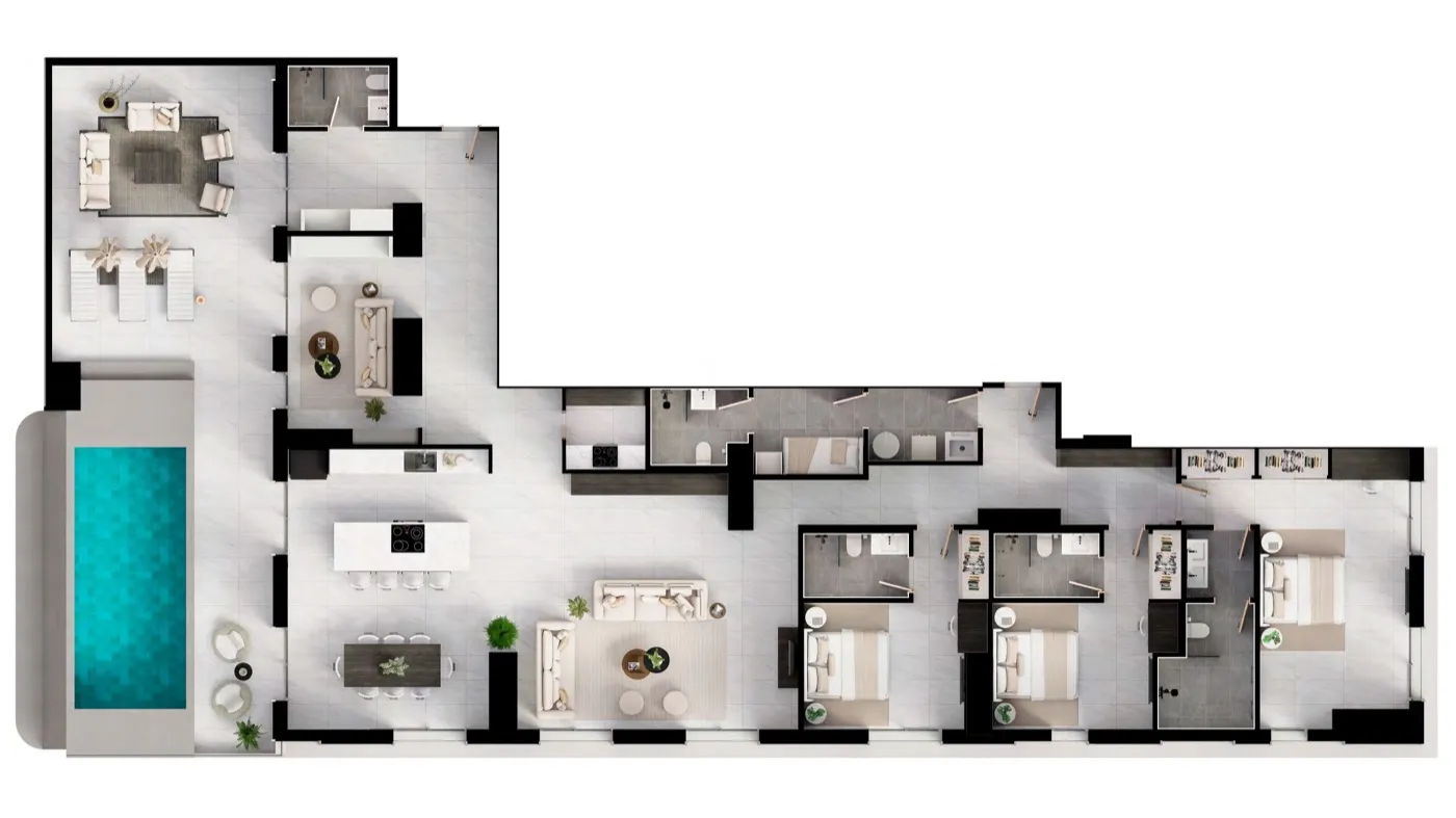 Sample floor plan · Penthouse