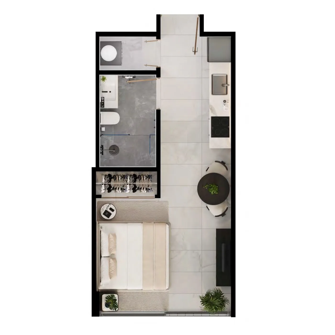 Sample floor plan · Studio